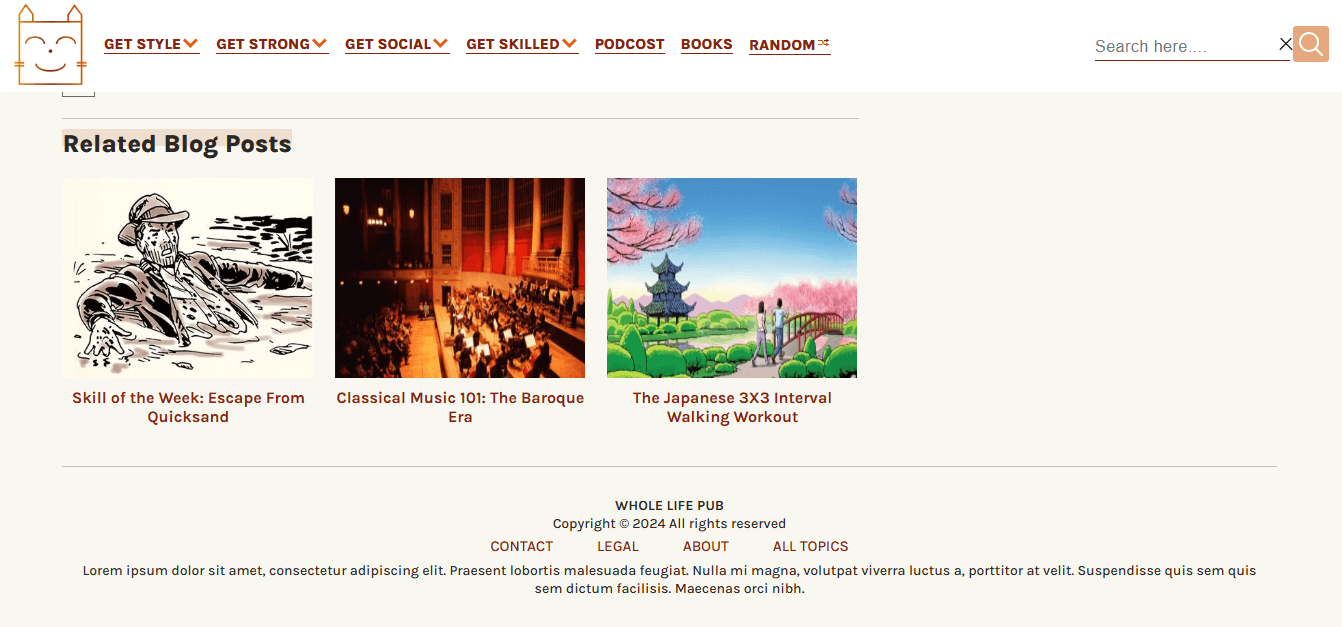 Related posts section